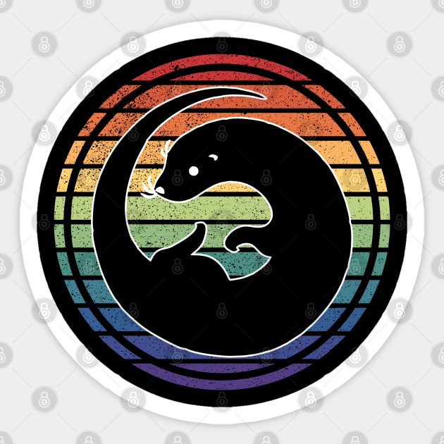 Rainbow Gay Pride Otter Sticker by Muzehack